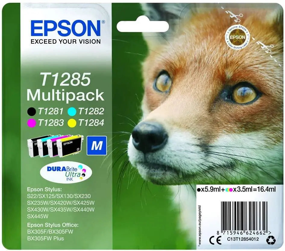Epson T1285 Ink Cartridge Value Pack - eBuy UAE